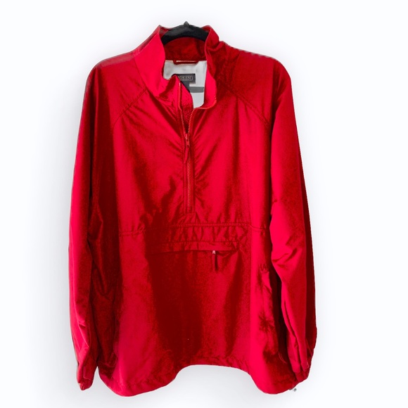 Land’s End Red Jacket/Windbreaker L 42-44 - Picture 1 of 7